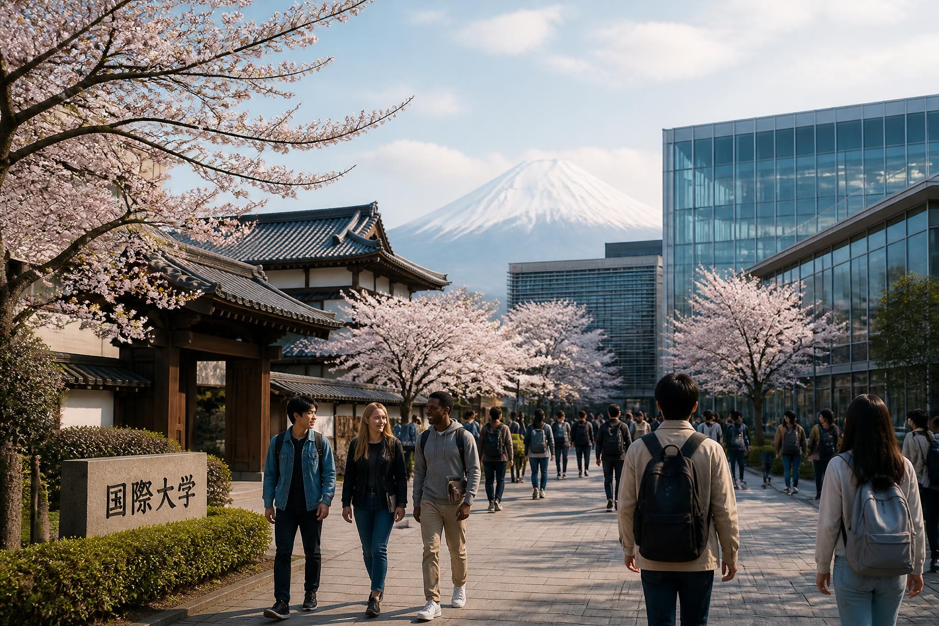 Japon üniversite kampüsü